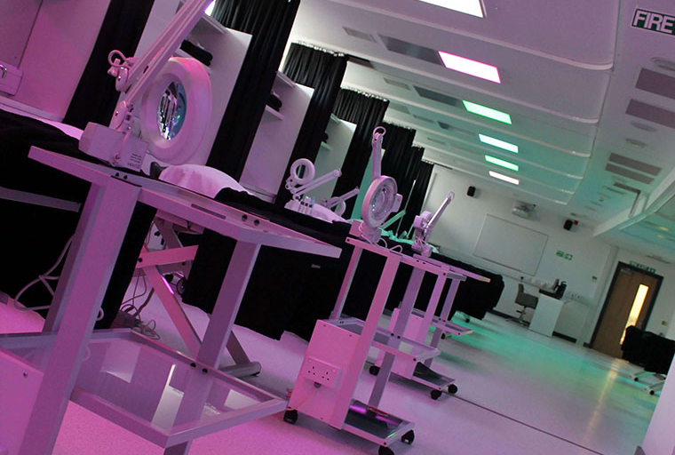 Inside the hair and beauty salon