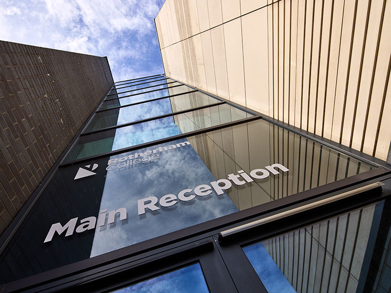 Rotherham College main reception