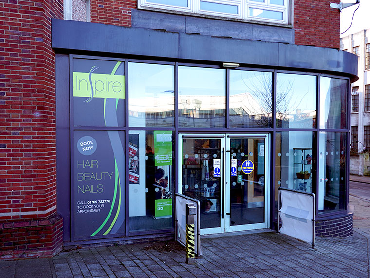 The Inspire Salon building