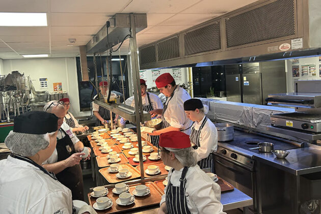 In the kitchen at The Wharncliffe