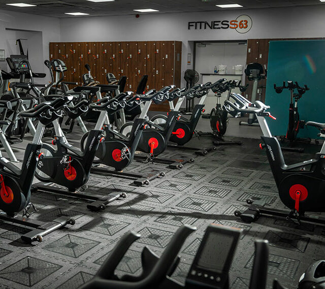 Spinning exercise equipment at DVC Sports
