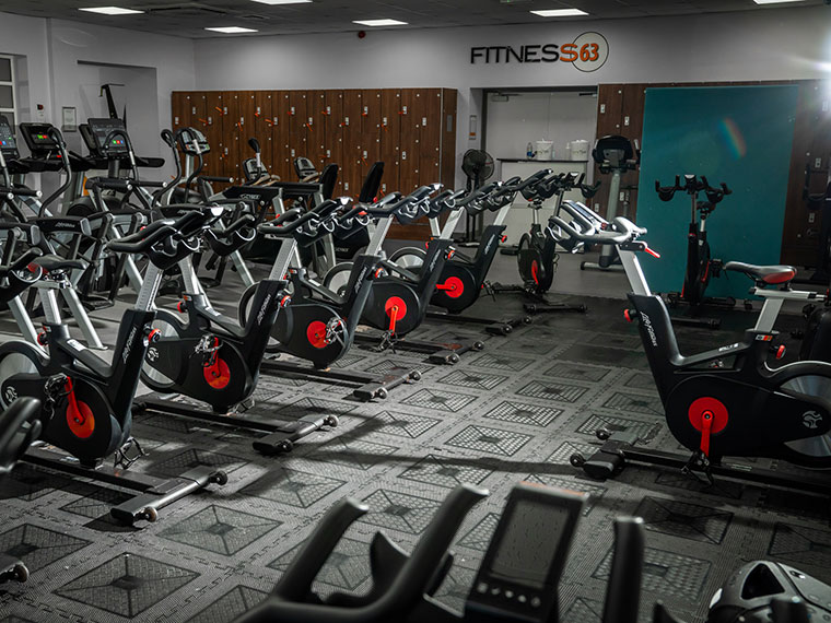 Spinning exercise equipment at DVC Sports