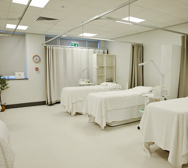 The beds in the Innovate S81 salon