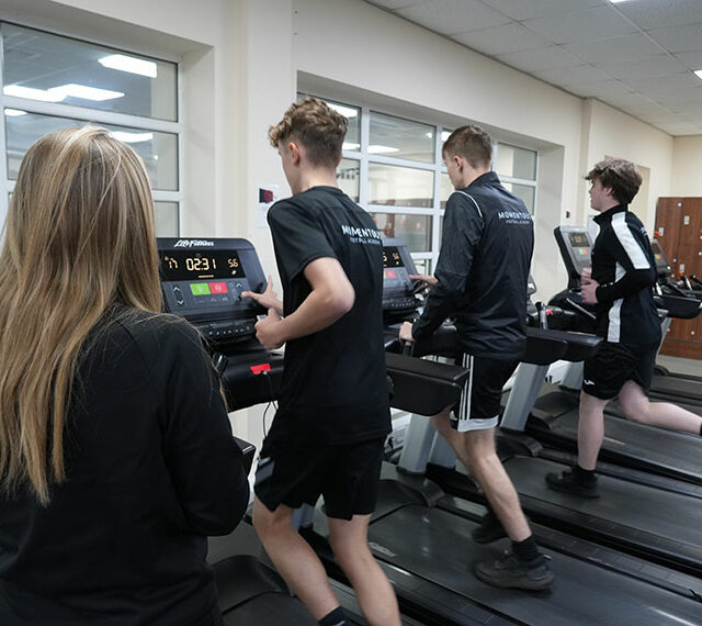 People using the treadmills in the DVC Sports gym